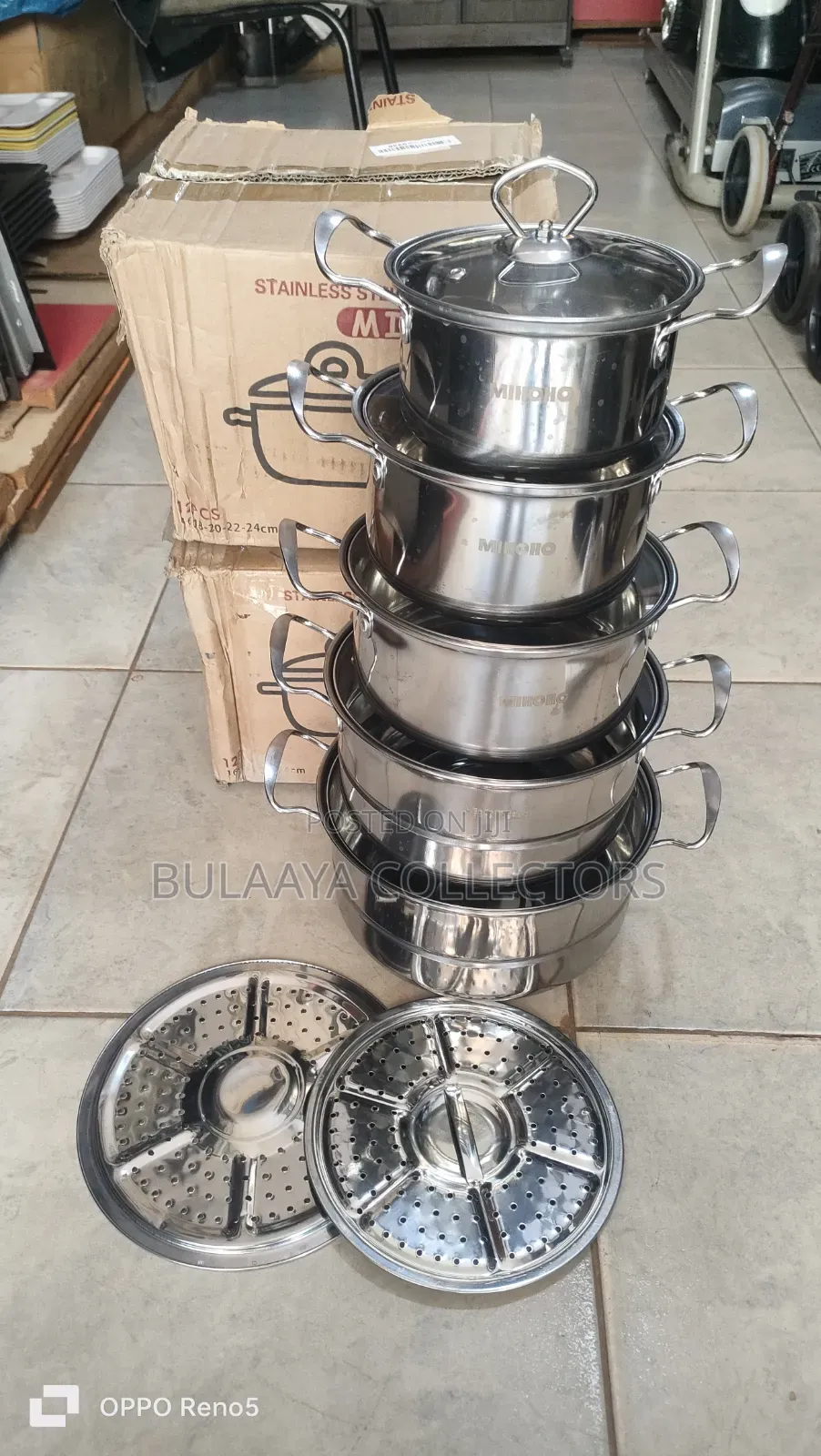 Uk Used Boxed Stainless Steel Cookware Set, From the Brand Mihoho.