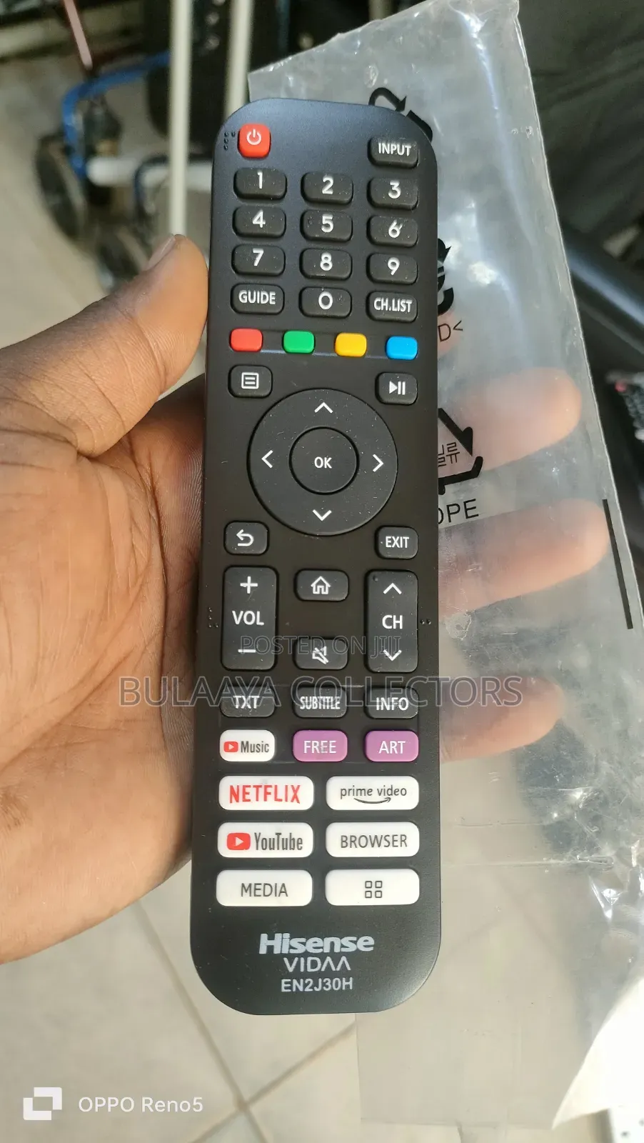 Hisense Vidaa Smart Tv Remote Control.