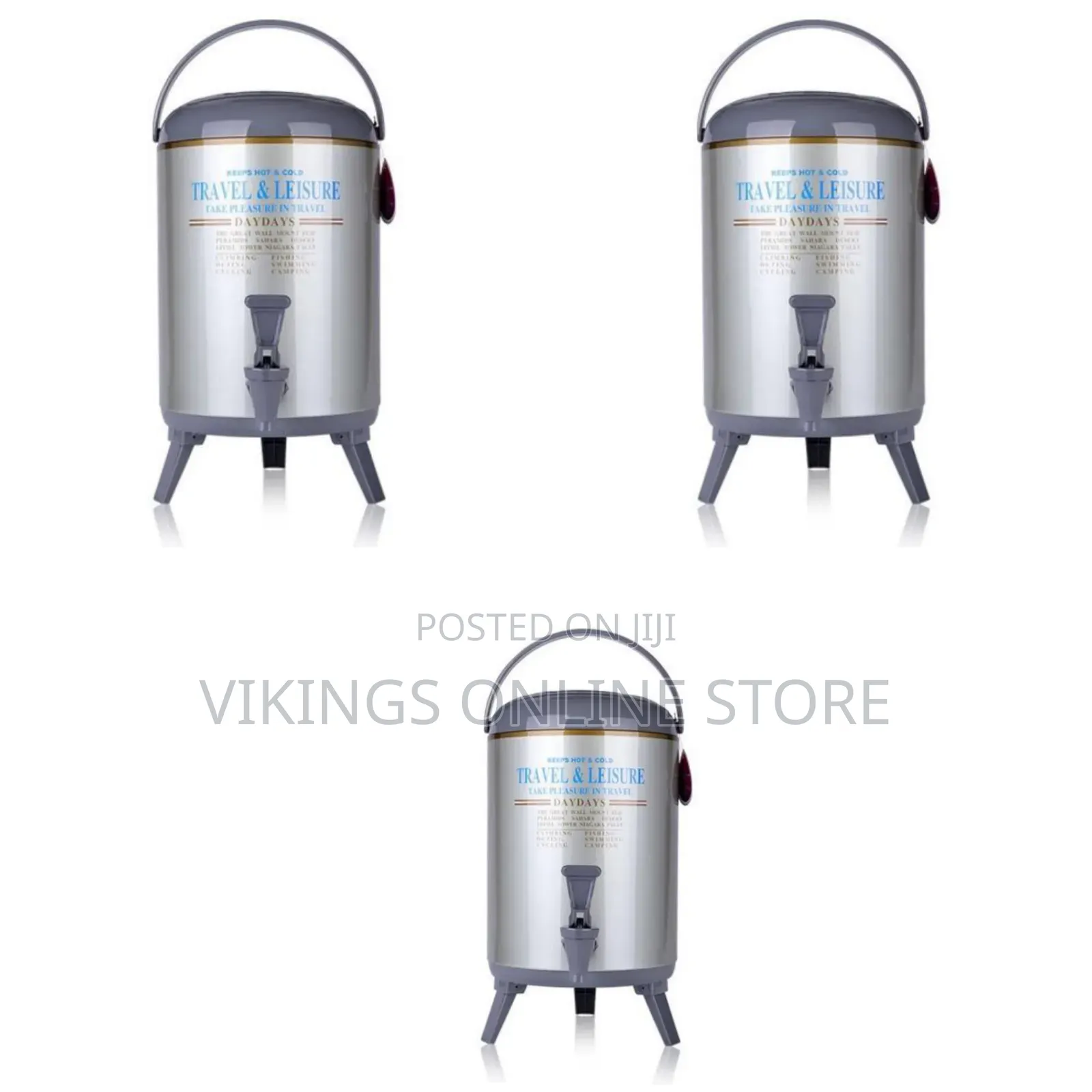 Daydays 9.5 Litres Daydays Hot Cold Thermos Flask-Silver