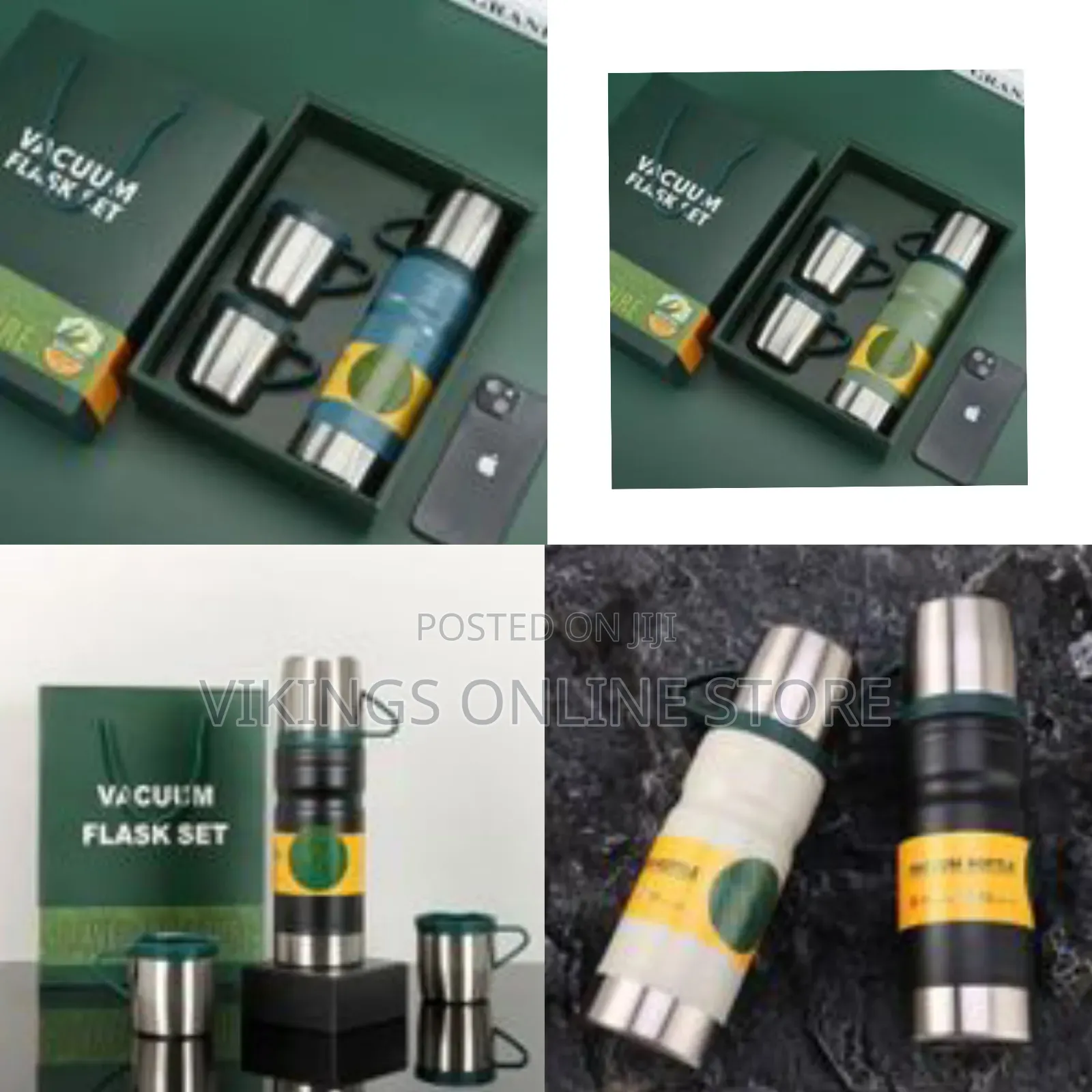 680ml Gift Box Set Flask With 2 Cup Double-Layer Stainless Steel Vacuu