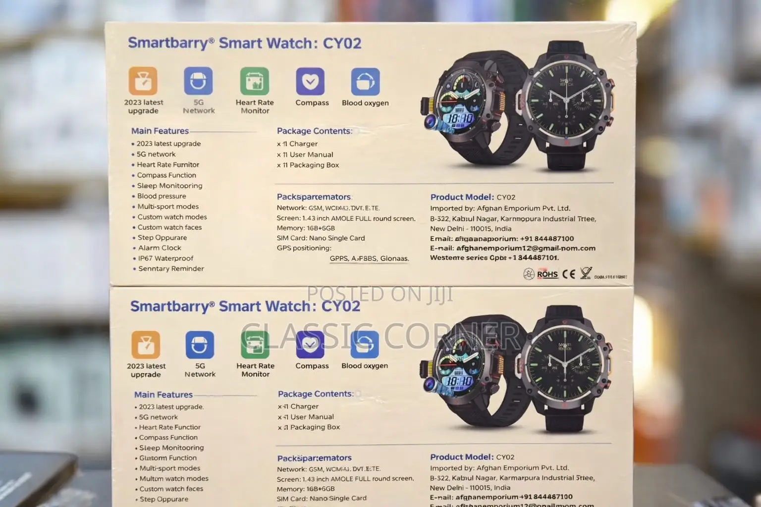 Smartbarry Cy02 Android Smartwatch With Simcard Slot