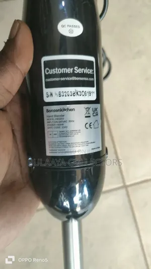 Uk Used Bonsenkitchen Immersion Hand Blender.