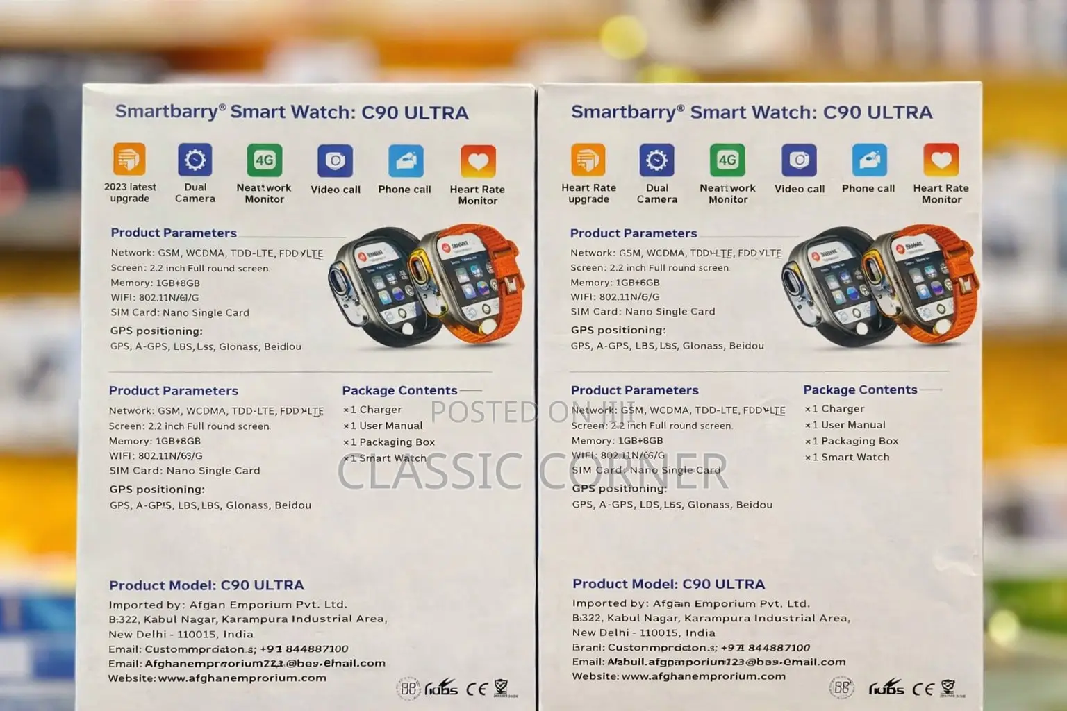 Smartbarry C90 Ultra 4g Simcard Smartwatch