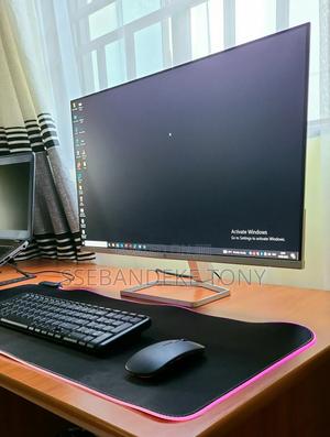 Hp M7fw+Computer Desk+Wireless Keyboard Mouse+Led Rgb Desk Pad for sale ...