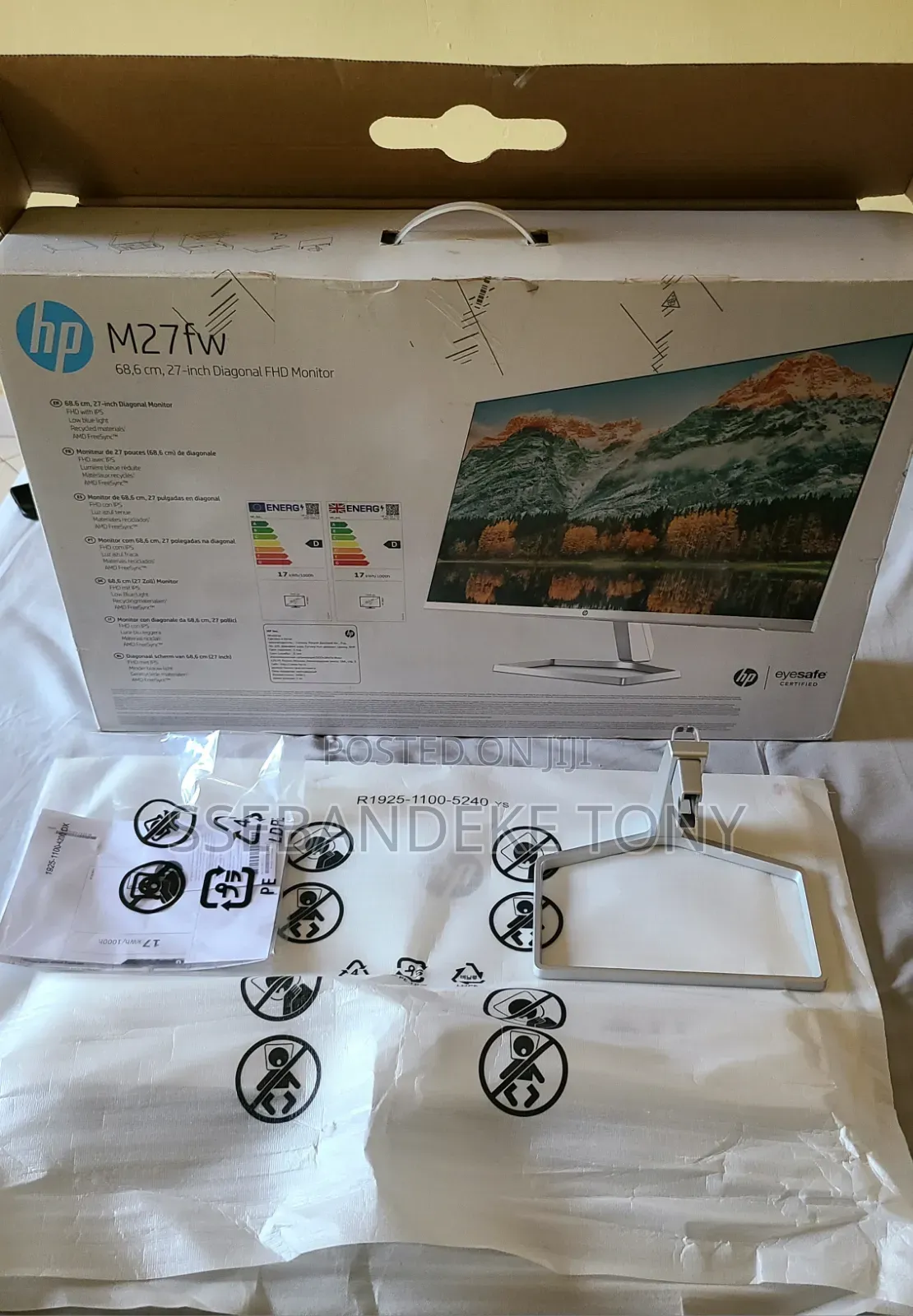 Hp M7fw+Computer Desk+Wireless Keyboard Mouse+Led Rgb Desk Pad for sale ...