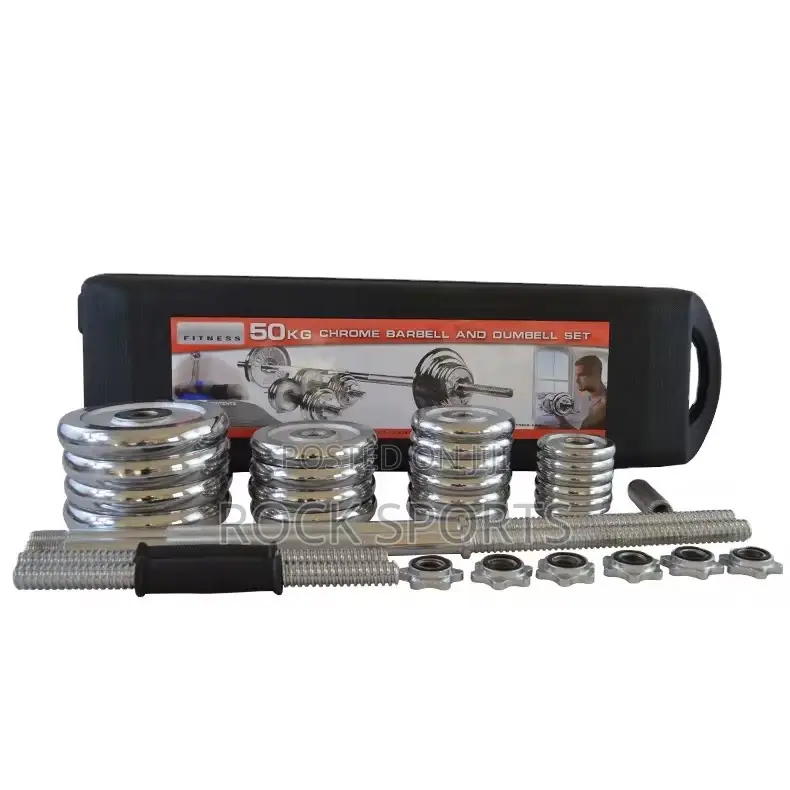 50kg Chrome Adjustable Dumbbells
