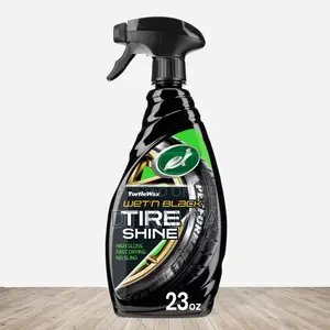 Turtlewax Tire Shine (Wet N Black) - Adds a Wet Look on Your Car Tires