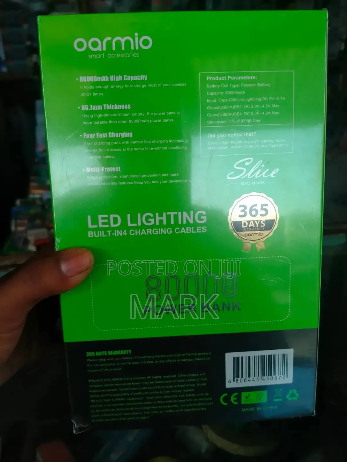 Oarmio Solar Charge Power 50000mah