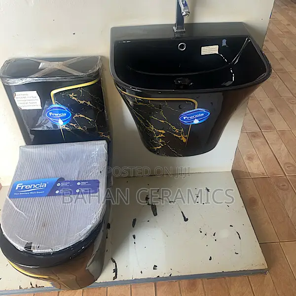 Toilet and Hand-Wash Basin Set