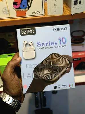 Teket Tx20 Max Smartwatch Combo – Earbuds Included, Fast Sync, Kampala