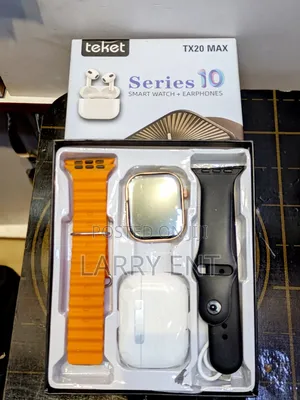 Teket Tx20 Max Smartwatch Combo – Earbuds Included, Fast Sync, Kampala