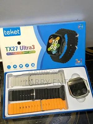Tx27 Ultra Smart Watch With 3 Pairs of Straps–Stylish, Fitness Calls