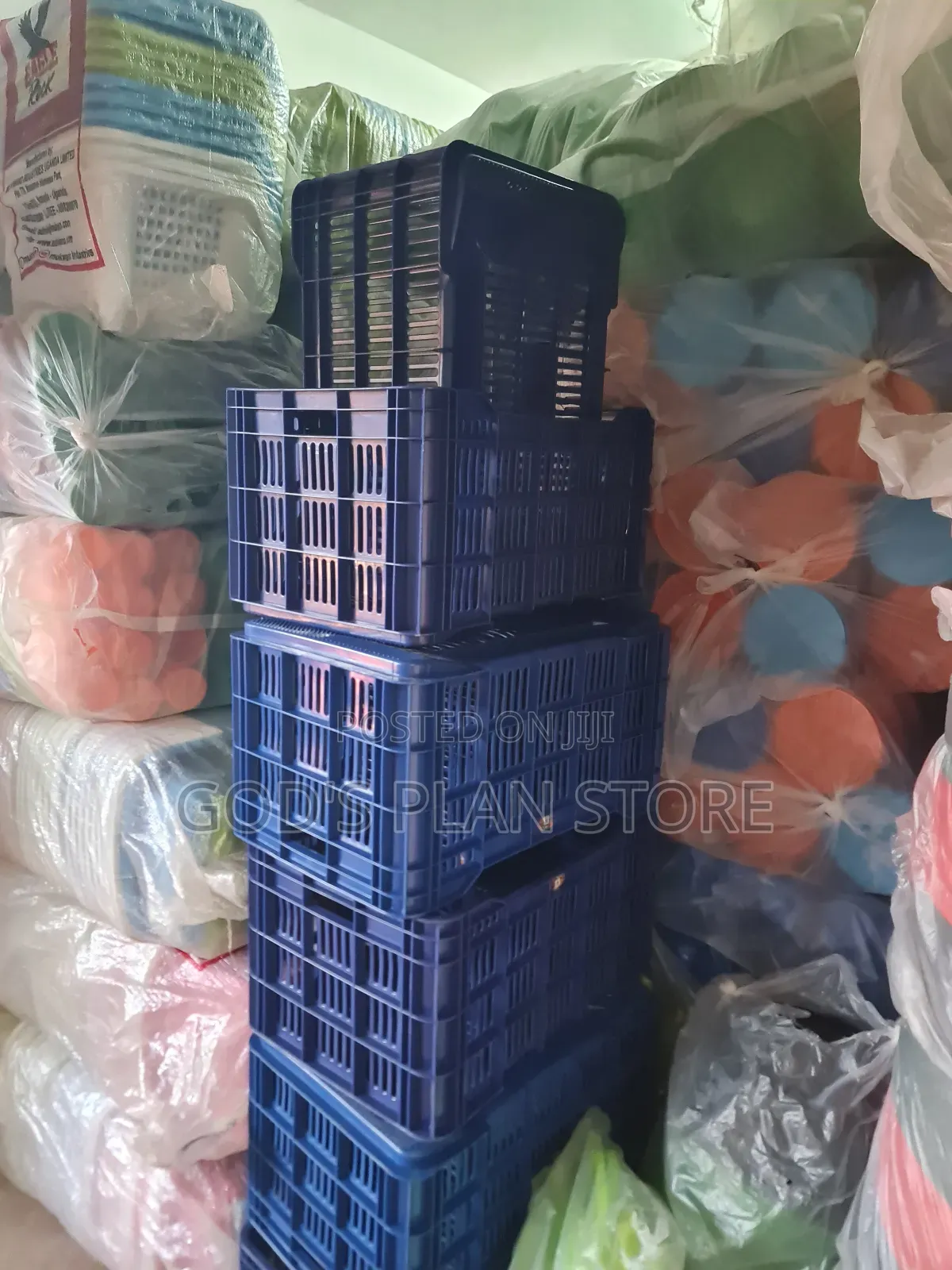 Consider Blue Plastic Store Crates Plastic Crates