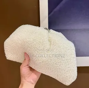 Pearl Studded Pouch Purse