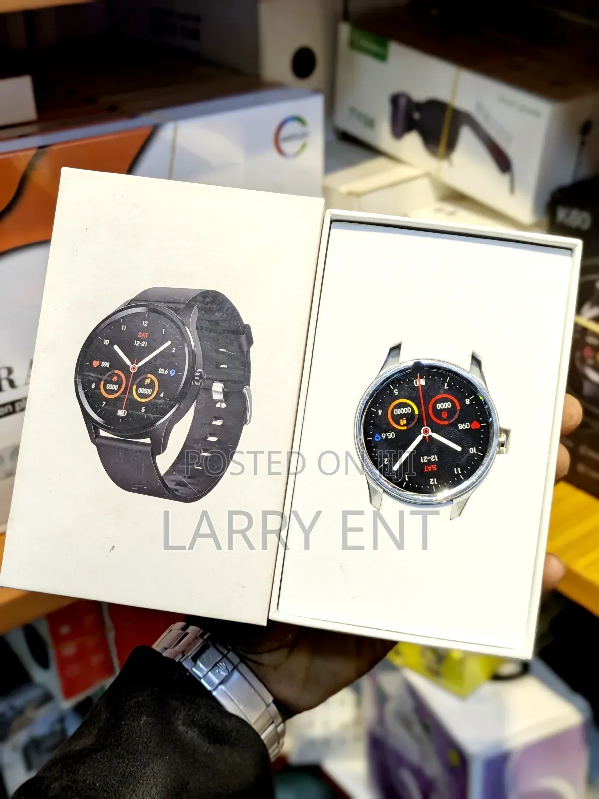 D9 Round Smart Watch – Heart Rate, Step Counter, Android iPhone