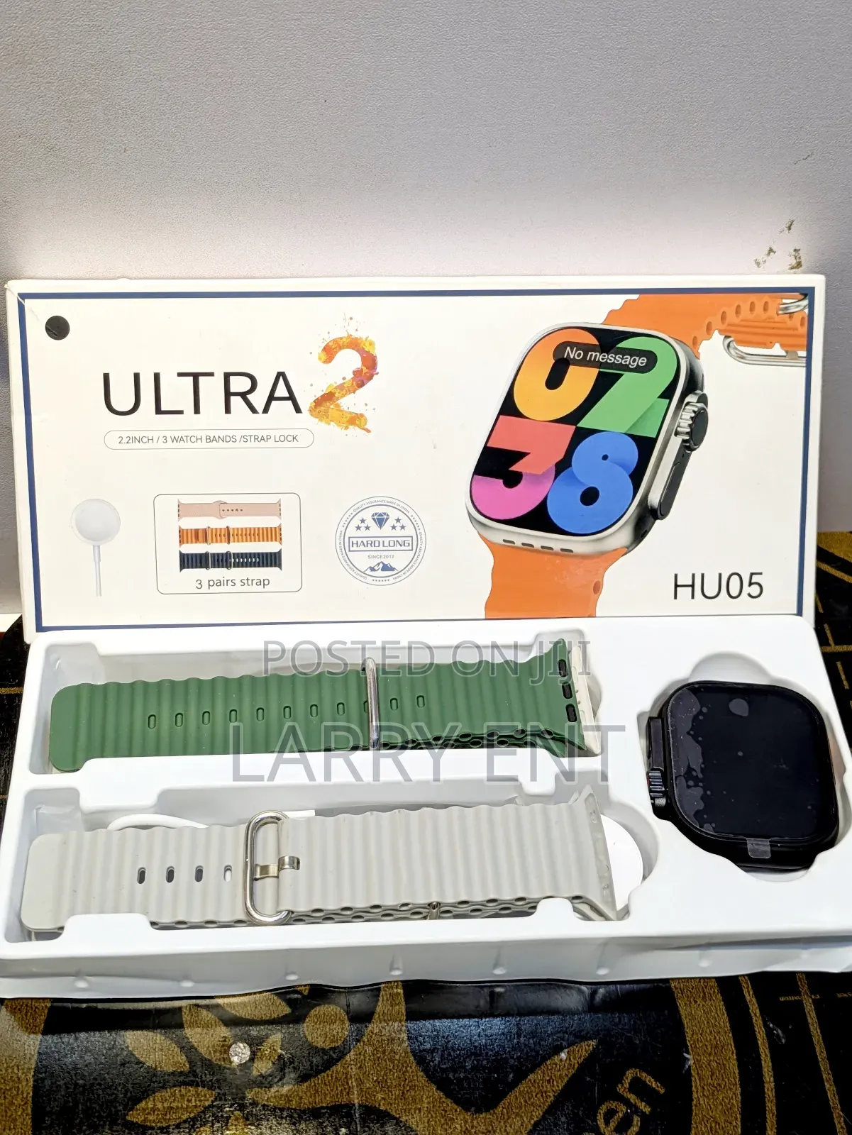 Ultra 2 Smartwatch – 3 Pairs of Straps Included, Bluetooth Calls