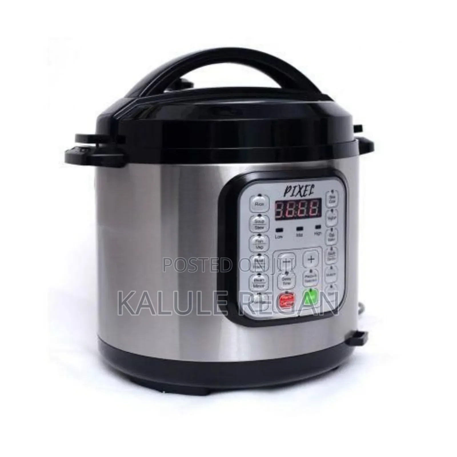 Pixel Multi-Function Electric Pressure Cooker With Steamer - Silver
