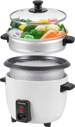Sonashi1.8l Rice Cooker With Cool Touch Handle | Non-Stick Coated