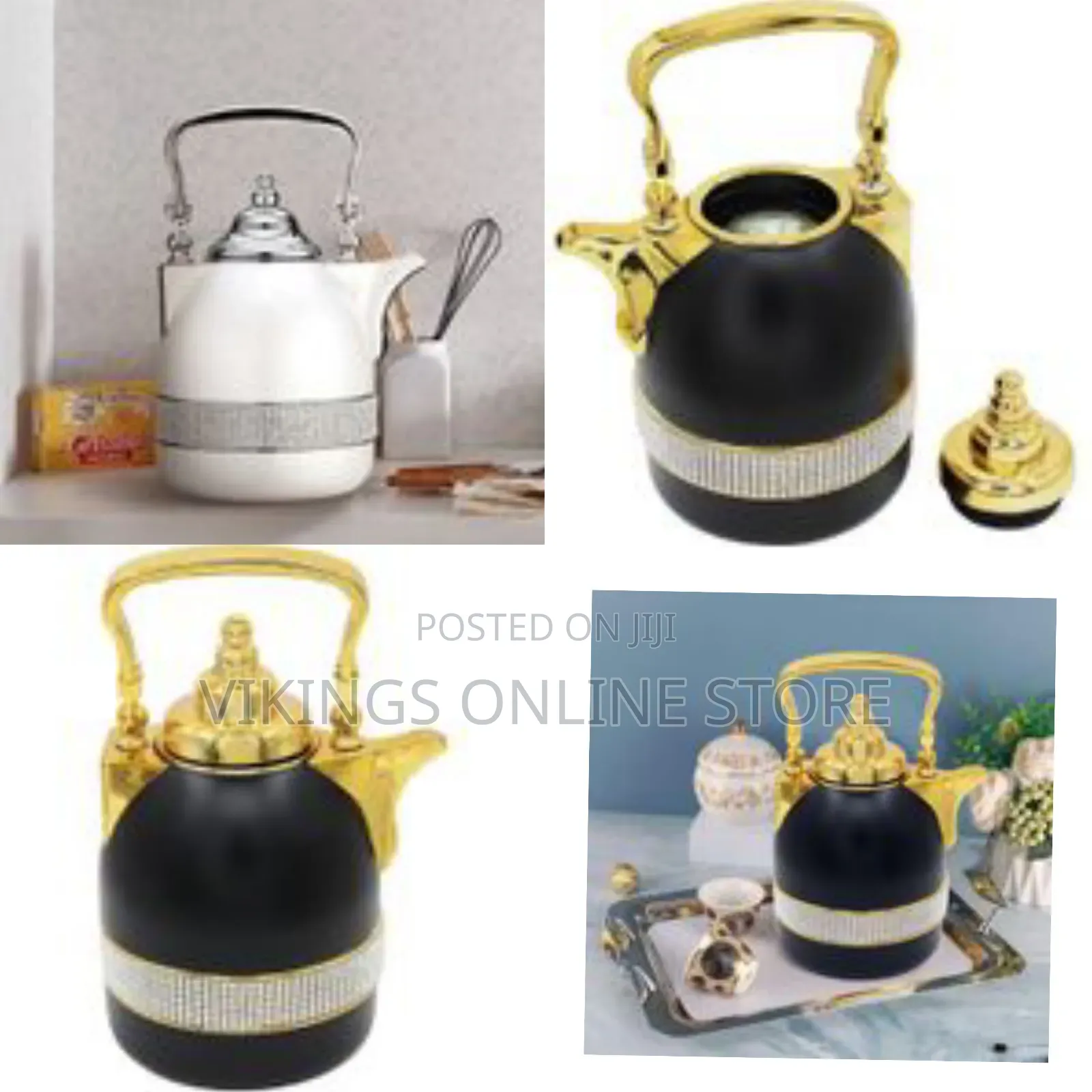 1l Thermal Glass Liner Coffee Flask, Coffee Pots Arabic Dallah Flask