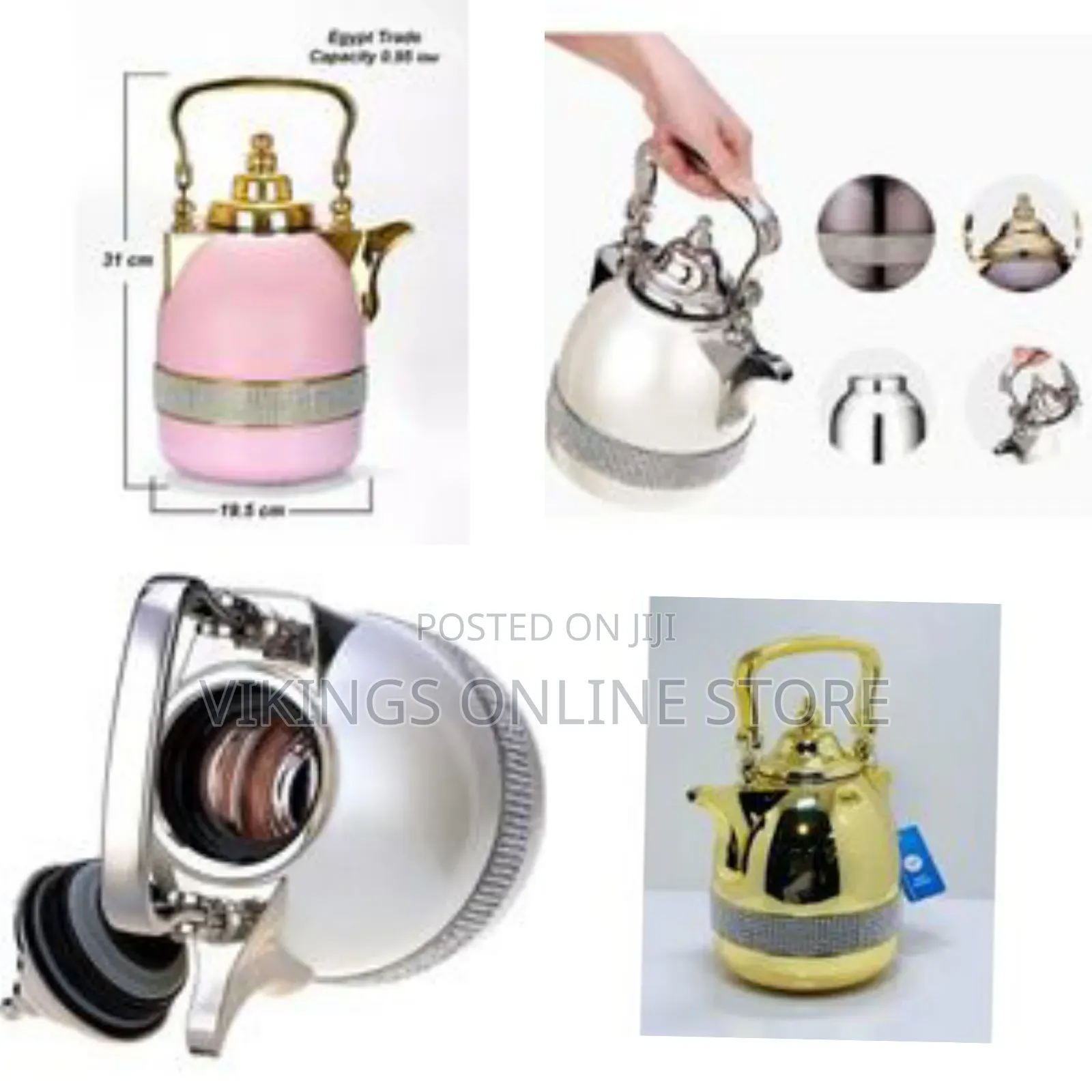 1l Thermal Glass Liner Coffee Flask, Coffee Pots Arabic Dallah Flask