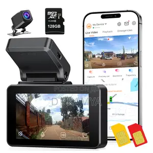 Car 4g Lte Dash Cam With Live Streaming / GPS Tracking / Security Cam