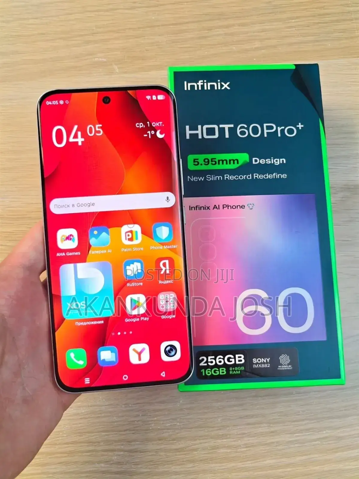 New Infinix Hot 60 Pro+ 128 GB Gray