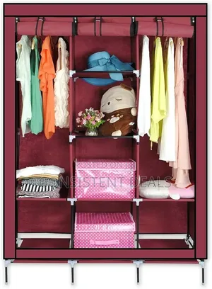 Portable Wardrobe Closet, 47 Inch Clothes Storage Organizer
