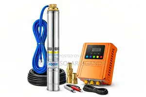 400w Solar Borehole Pump 80m Head Deep Well Water Pump With Controller