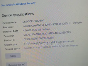 Laptop HP 250 G7 4GB Intel Core i3 SSD 128GB