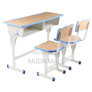 MDF Body Double-Seater Student Desk and Chair Set