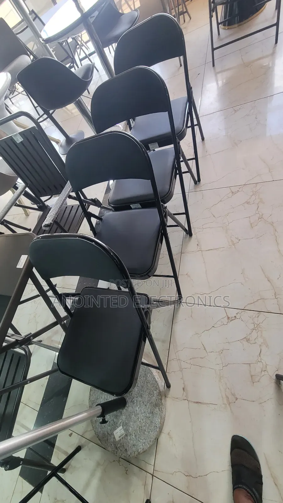 Foldable Black Chairs