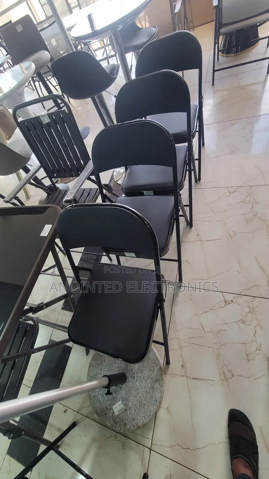 Foldable Black Chairs