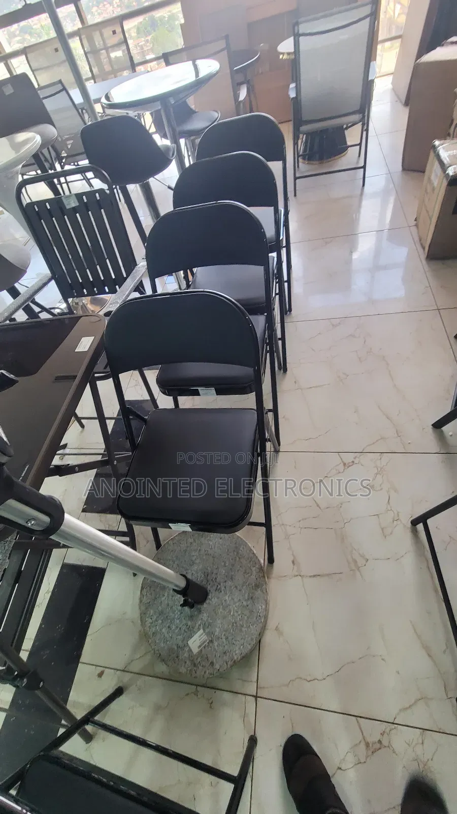 Foldable Black Chairs