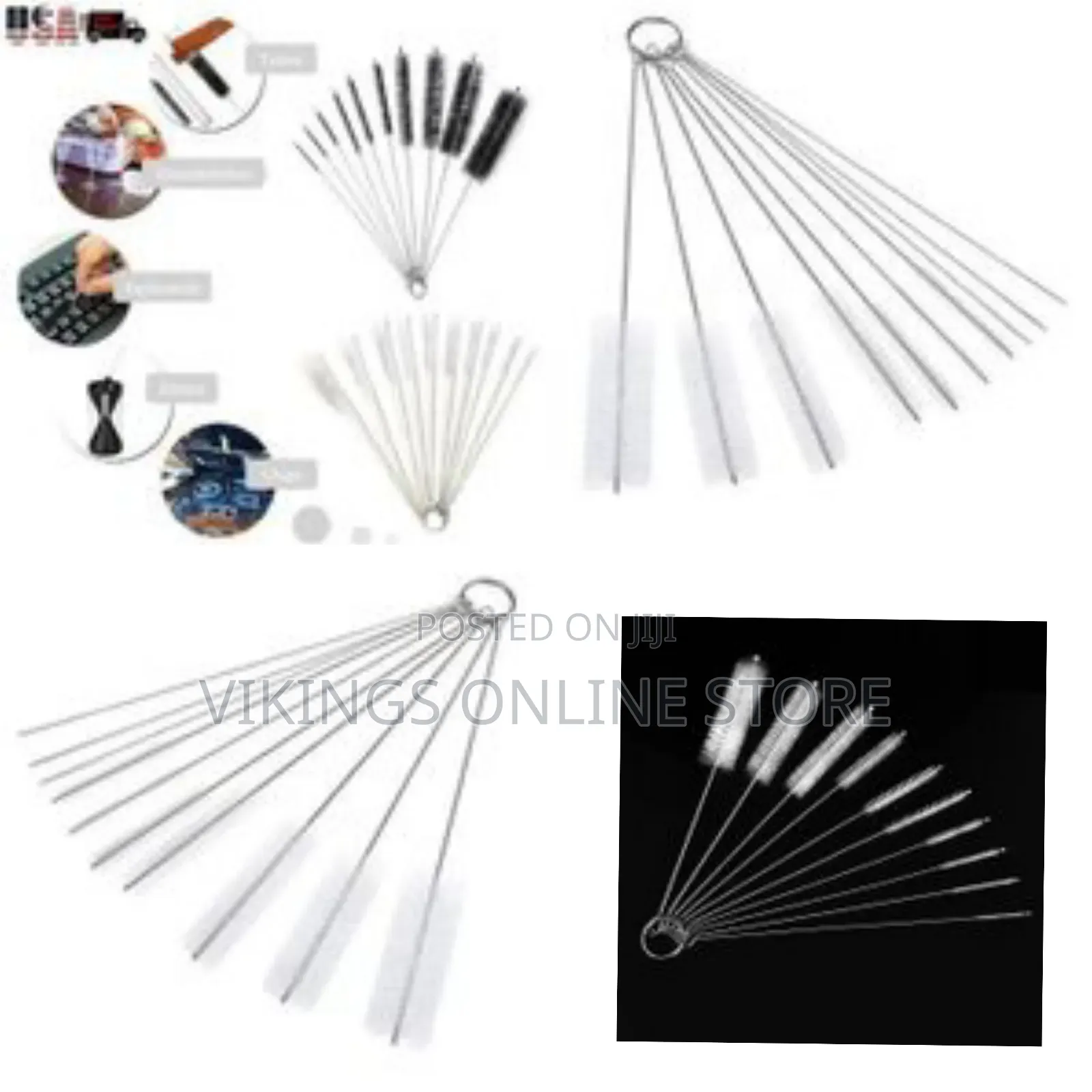 10pcs Nylon Cleaning Brushes - Nylon Cleaning Brush Set Test Tube