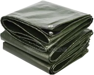 Waterproof Tarpaulin Sheet With Eyelet (4x6meter), Green, Orange, Blue
