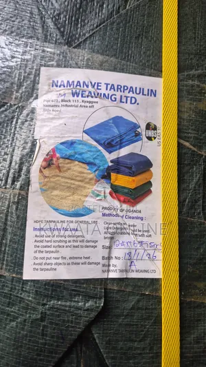 Waterproof Tarpaulin Sheet With Eyelet (4x6meter), Green, Orange, Blue