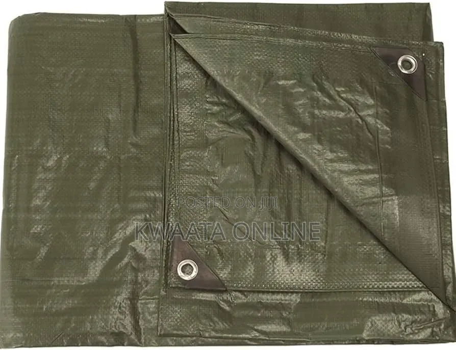 Waterproof Tarpaulin Sheet With Eyelet (4x6meter), Green, Orange, Blue