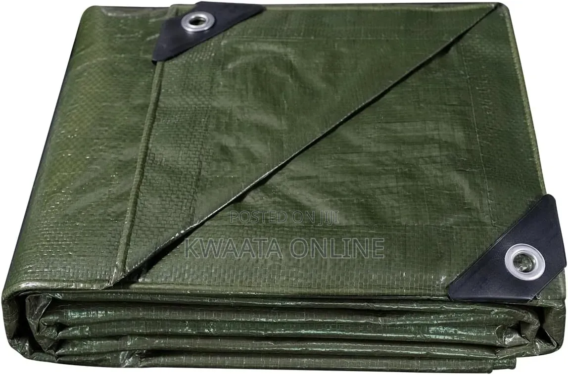 Waterproof Tarpaulin Sheet With Eyelet (4x6meter), Green, Orange, Blue