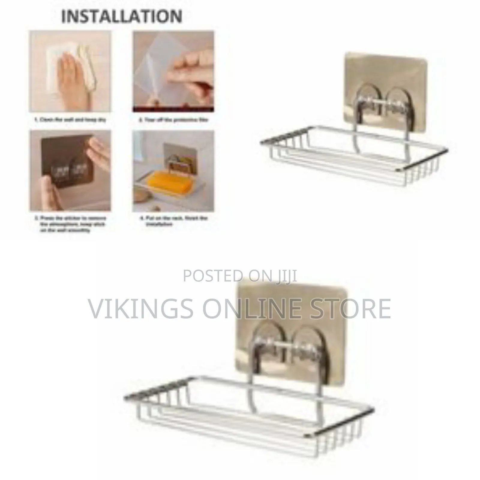 Wall Mounted Kitchen, Bathroom Sponge Soap Dish Holder,Dispenser