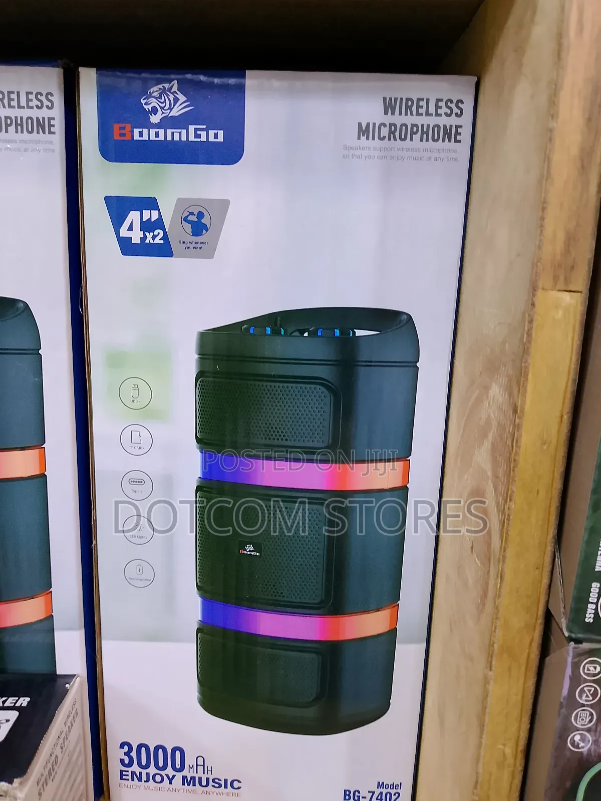 Boomgo Wireless Microphone Karaoke Party Speaker (Model Bg-7402)