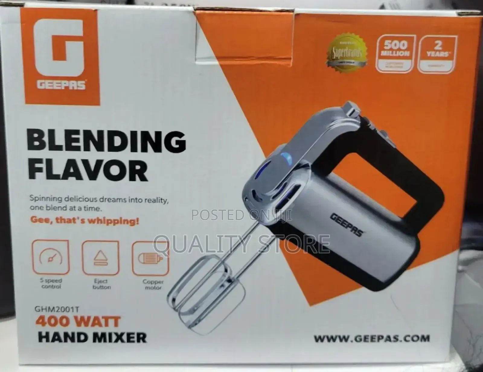 Geepas Electric Hand Mixer 400w