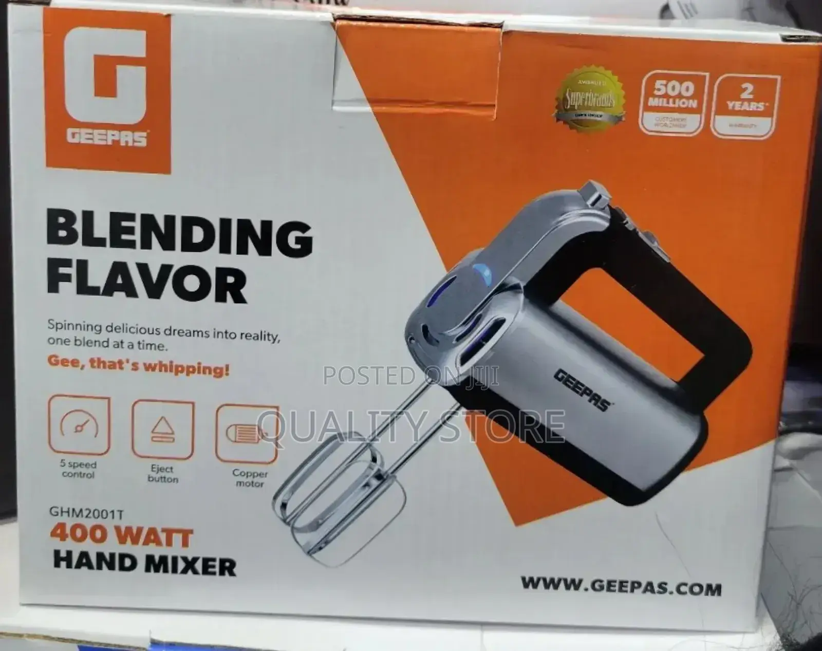 Geepas Electric Hand Mixer 400w
