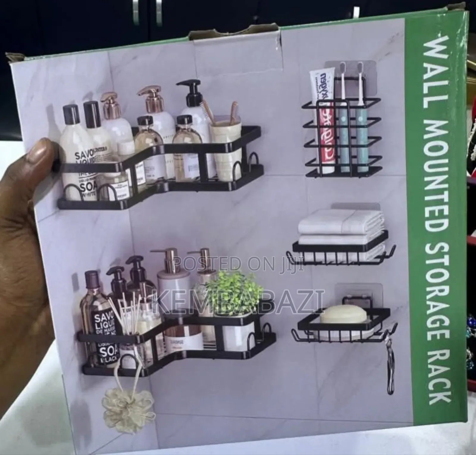 5piece Set Shower Caddy/Bathroom Shelves