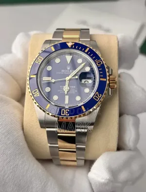 Gold-Blue Interface Watch