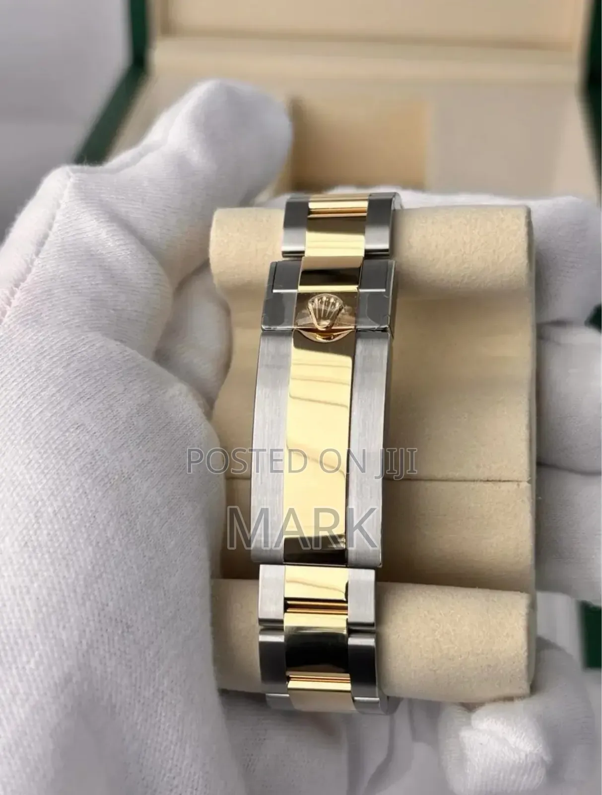 Gold-Blue Interface Watch