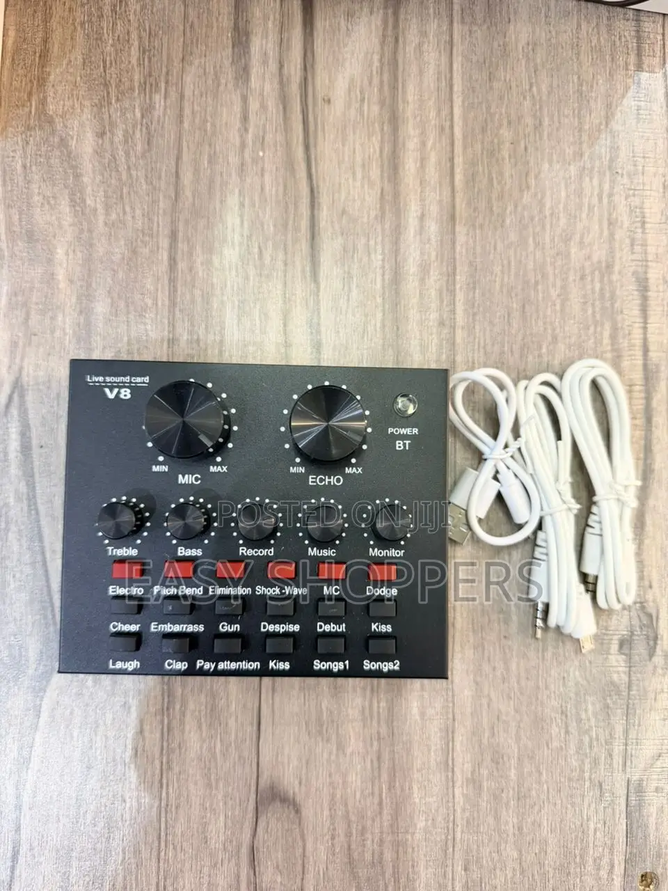 V8 Live Sound Card Compact External Audio Interface for Live Streaming