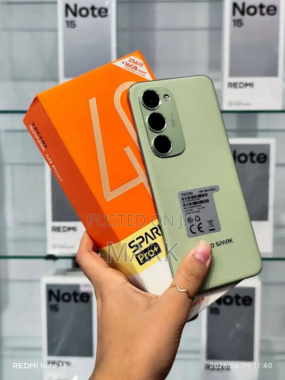 New Tecno Spark 40 Pro+ 256 GB Green