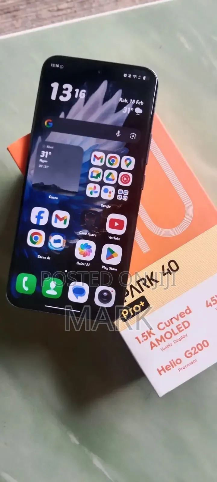 New Tecno Spark 40 Pro+ 256 GB Green