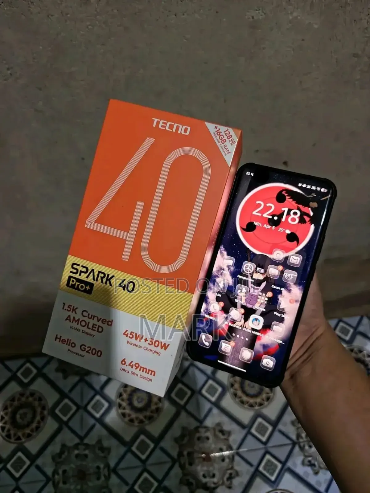 New Tecno Spark 40 Pro+ 256 GB Black