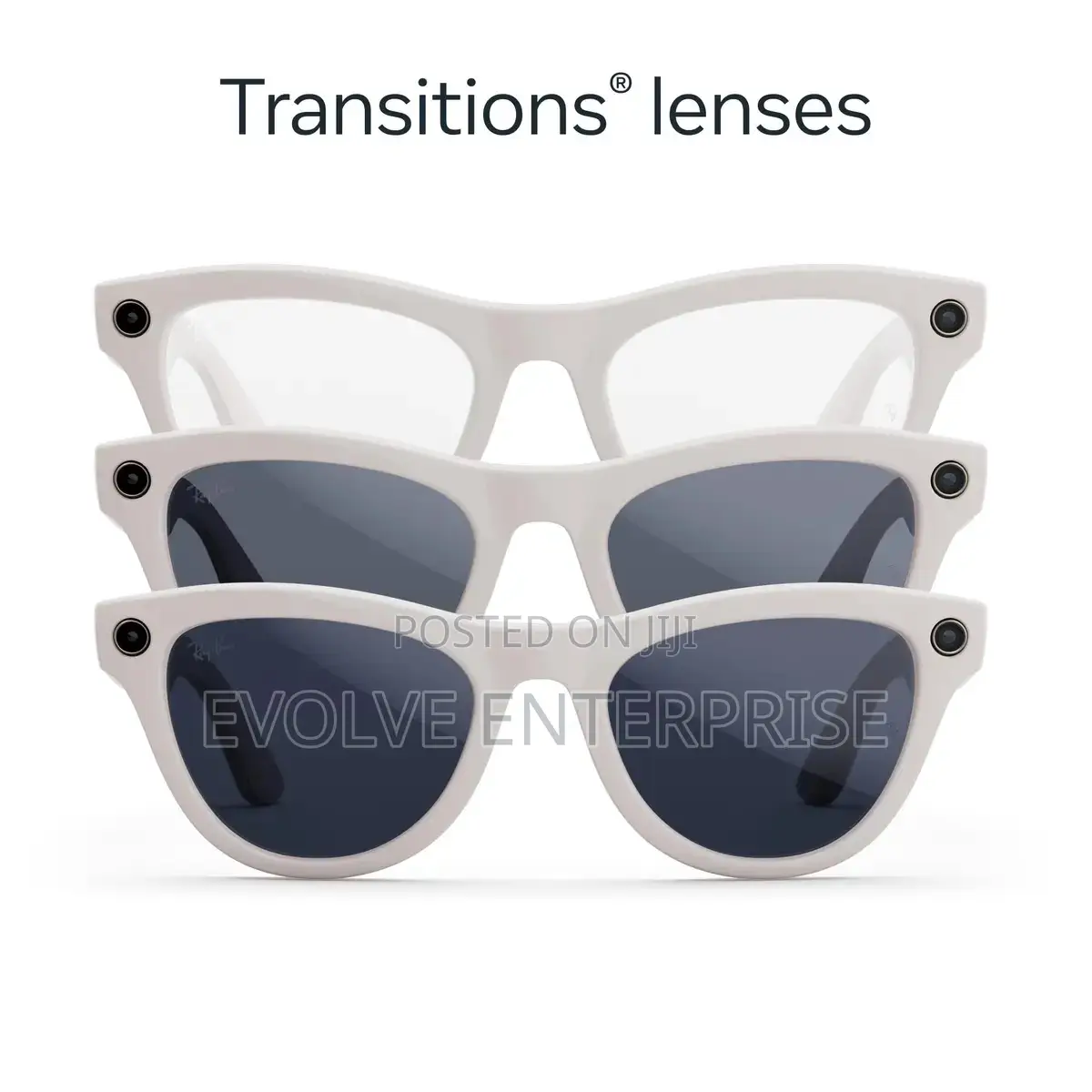 Ray-Ban Meta (Gen 1), Skyler, Shiny Chalky Grey Smart Ai Glasses